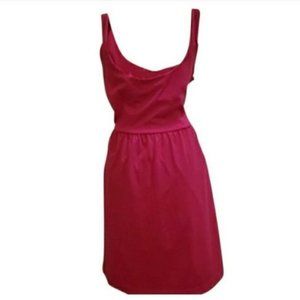 Cynthia Rowley hot pink loose-fitting dress